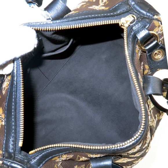 Louis Vuitton Monogram Eclipse Speedy Mini Boston Bag Noir - Picture 8 of 8